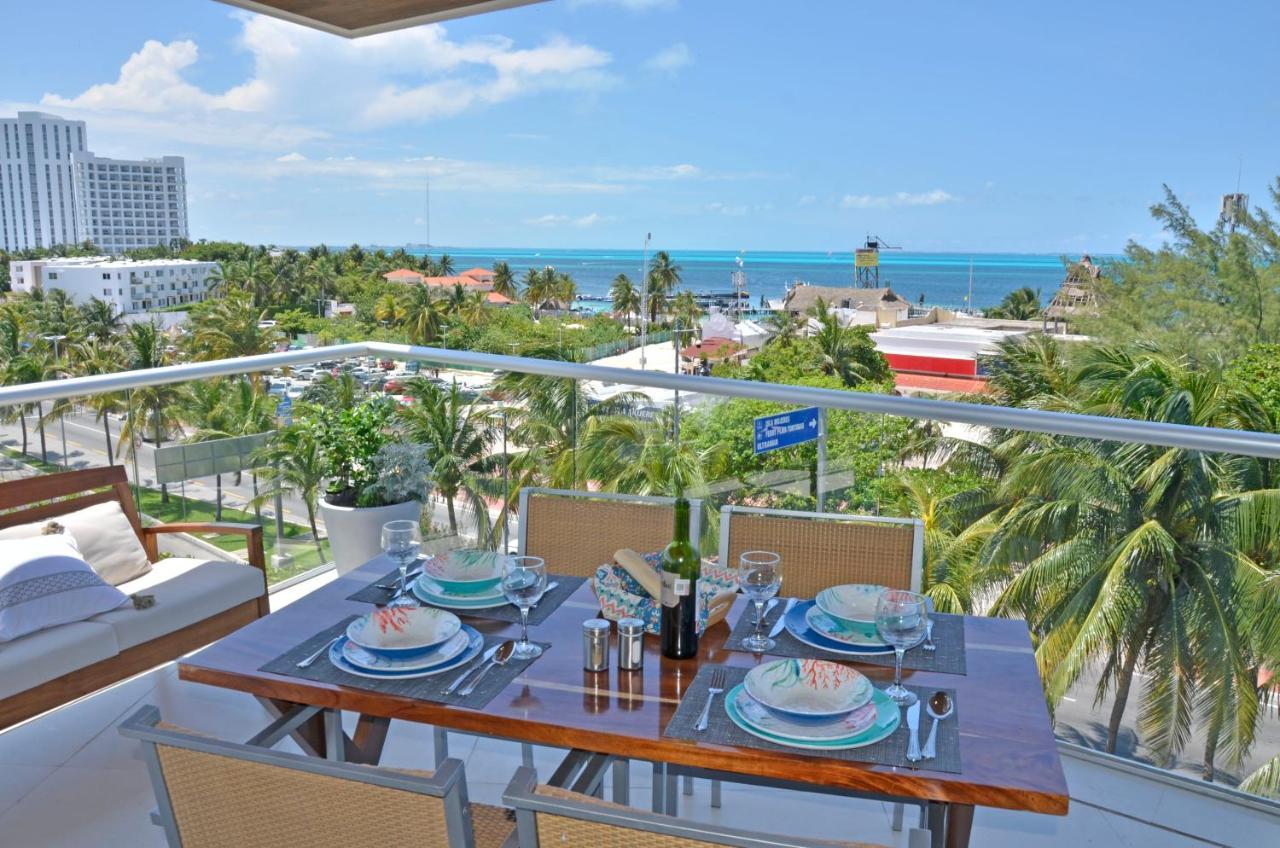 Takh Sea View Apartment Канкун Экстерьер фото