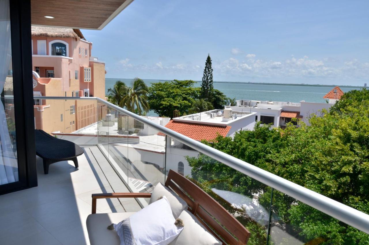 Takh Sea View Apartment Канкун Экстерьер фото